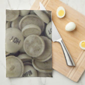 ヴィンテージの熱と冷たい磁器のノブ キッチンタオル (四つ折り)