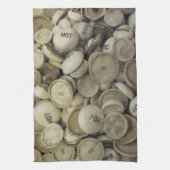 ヴィンテージの熱と冷たい磁器のノブ キッチンタオル (縦)