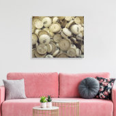 ヴィンテージの熱と冷たい磁器のノブ キャンバスプリント (インサイチュ (リビング))