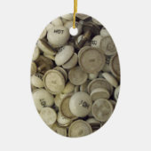 ヴィンテージの熱と冷たい磁器のノブ セラミックオーナメント (正面)