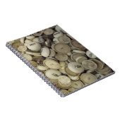 ヴィンテージの熱と冷たい磁器のノブ ノートブック (右側)