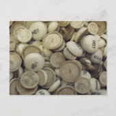 ヴィンテージの熱と冷たい磁器のノブ ポストカード (正面)