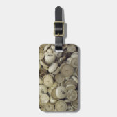 ヴィンテージの熱と冷たい磁器のノブ ラゲッジタグ (正面縦)