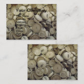 ヴィンテージの熱と冷たい磁器のノブ 名刺 (正面/裏面)