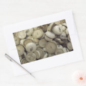 ヴィンテージの熱と冷たい磁器のノブ 長方形シール (封筒)