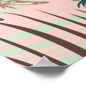 ヴィンテージの熱帯カラフルのシームレスなパターン ポスター (角)