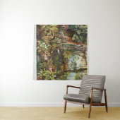 ヴィンテージの熱帯林植物のスケッチ タペストリー (インサイチュ(横))