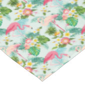 ヴィンテージの熱帯花および鳥 テーブルクロス (アングル)