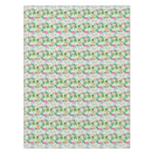 ヴィンテージの熱帯花および鳥 テーブルクロス (正面)