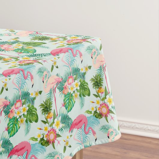 ヴィンテージの熱帯花および鳥 テーブルクロス (インサイチュ)