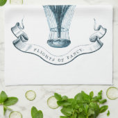 ヴィンテージの熱気の気球のふきん キッチンタオル (折り畳み)