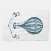 ヴィンテージの熱気の気球のふきん キッチンタオル (横)