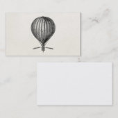 ヴィンテージの熱気の気球のレトロの飛行船の気球 名刺 (正面/裏面)
