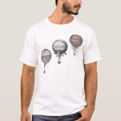 ヴィンテージの熱気の気球の競争のワイシャツ Tシャツ (正面)