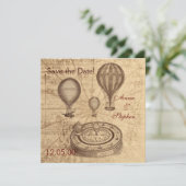 ヴィンテージの熱気の気球は日付を救います セーブザデート (スタンド正面)