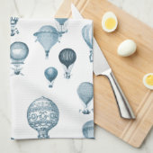 ヴィンテージの熱気は飛行中に台所タオルを風船のようにふくらませます キッチンタオル (四つ折り)