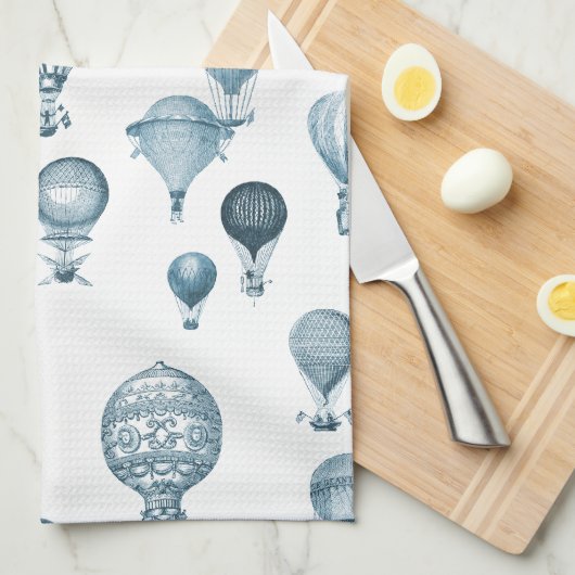 ヴィンテージの熱気は飛行中に台所タオルを風船のようにふくらませます キッチンタオル (四つ折り)