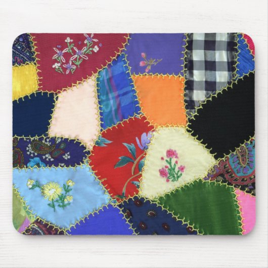 ヴィンテージの熱狂するなキルトマウスパッドボーダー マウスパッド (正面)