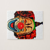 ヴィンテージの熱狂するなピエロ ジグソーパズル (横)