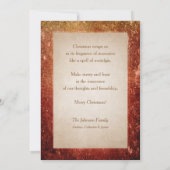 ヴィンテージの父のクリスマスのアンティークフレーム シーズンカード (裏面)