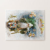 ヴィンテージの父のクリスマス ジグソーパズル (横)