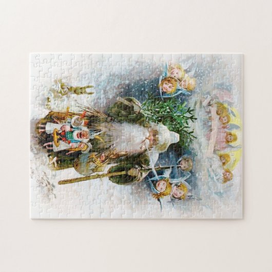 ヴィンテージの父のクリスマス ジグソーパズル (横)