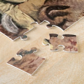 ヴィンテージの父の息子の狩りのスポーツマンのジグソーパズル ジグソーパズル (側面)