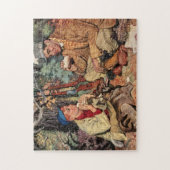 ヴィンテージの父の息子の狩りのスポーツマンのジグソーパズル ジグソーパズル (縦)