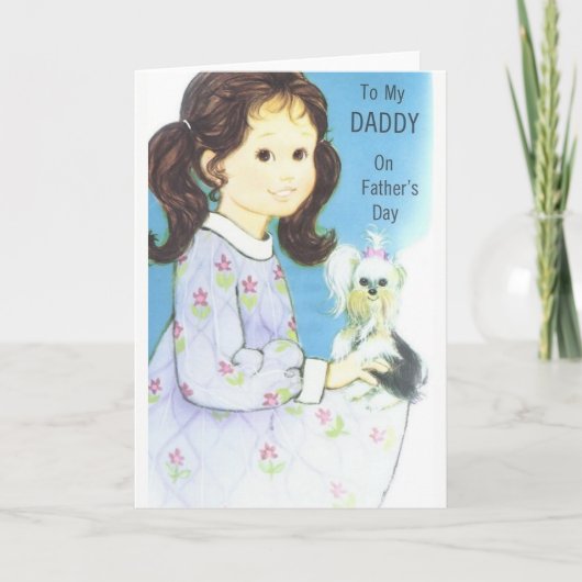 ヴィンテージの父の日のカード カード (正面)