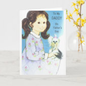 ヴィンテージの父の日のカード カード (黄色い花)