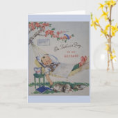 ヴィンテージの父の日のカード カード (黄色い花)