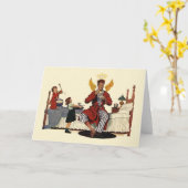 ヴィンテージの父の日の挨拶状 カード (黄色い花)