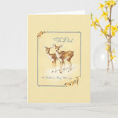 ヴィンテージの父の日の挨拶状 カード (黄色い花)