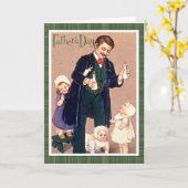 ヴィンテージの父の日 カード (黄色い花)