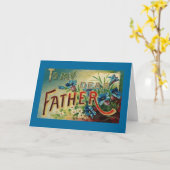 ヴィンテージの父の日 カード (黄色い花)