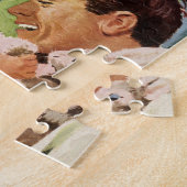 ヴィンテージの父の日，郊外の幸福な家族 ジグソーパズル (側面)