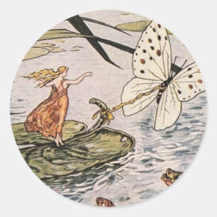 ヴィンテージの物語の本Thumbelina ラウンドシール