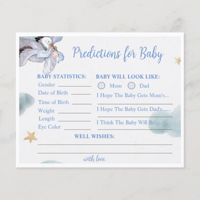 ヴィンテージの特別な配信ストークのベビー願い (正面)