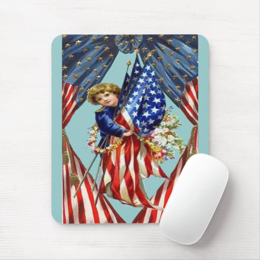 ヴィンテージの独立と自由 マウスパッド (マウス)