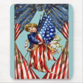ヴィンテージの独立と自由 マウスパッド (正面)
