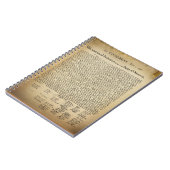 ヴィンテージの独立宣言 ノートブック (左側)