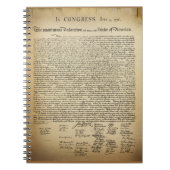 ヴィンテージの独立宣言 ノートブック (正面)