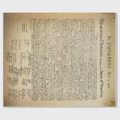 ヴィンテージの独立宣言 ラッピングペーパー (フラット)