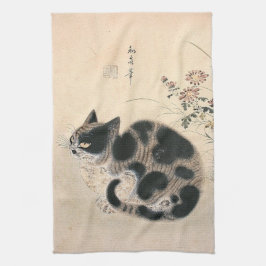 ヴィンテージの猫用キッチンタオル キッチンタオル