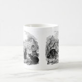 ヴィンテージの猫 コーヒーマグカップ (中央)