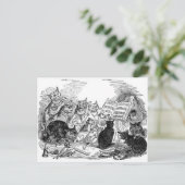 ヴィンテージの猫 ポストカード (スタンド正面)