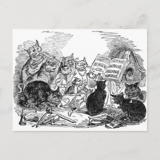 ヴィンテージの猫 ポストカード (正面)