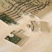 ヴィンテージの王冠のファッションの女王の小剣 ジグソーパズル (側面)