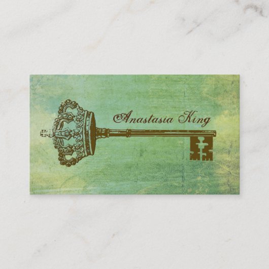 ヴィンテージの王冠及び主エレガントな名刺II 名刺 (正面)