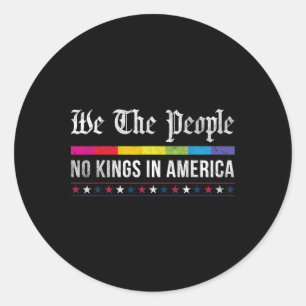 ヴィンテージの王No Kings In America We The People Patrioti ラウンドシール